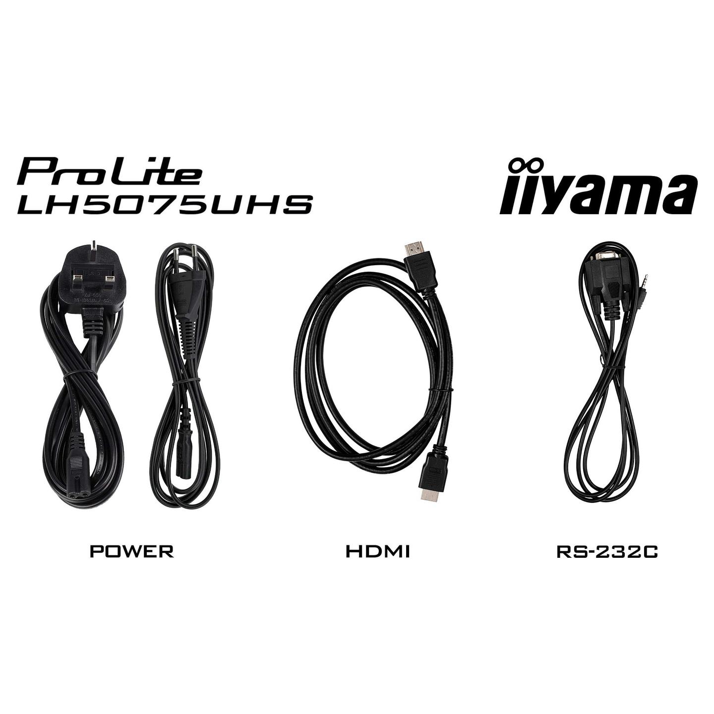Digital Signage iiyama ProLite LH5075UHS-B2AG, 49.5", 4K UHD, VA, 4GB, 32GB, HDMI, DisplayPort, USB - Zezë - 17