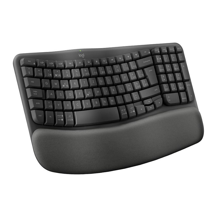 Tastierë pa Kabllo Logitech Wave Keys, Plunger, Full Size, Bluetooth + Logi Bolt 2.4GHz - Grafit - 3