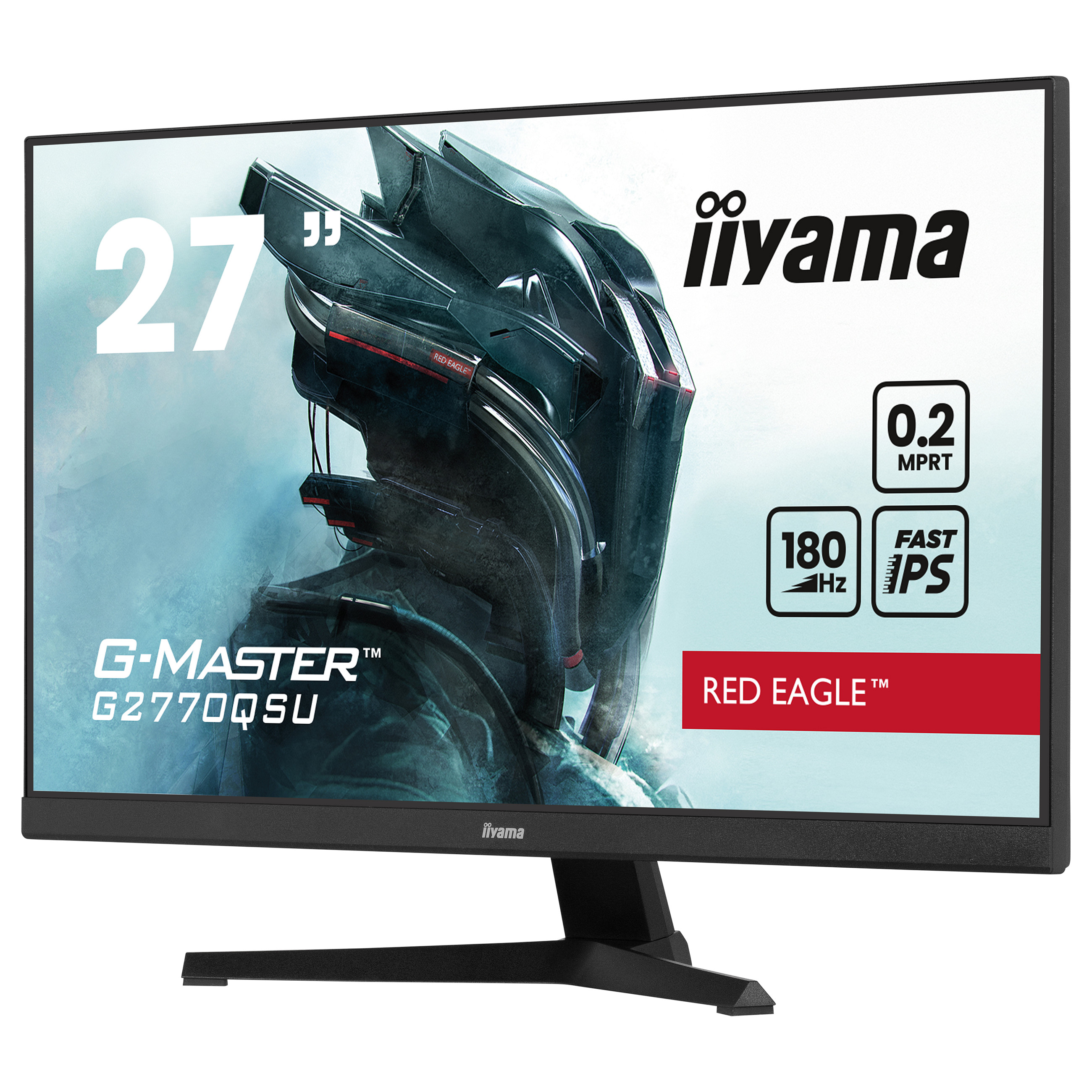 Monitor Gaming Iiyama G-Master G2770QSU-B6 / 27" / WQHD Fast IPS / 180Hz / 0.2ms / HDMI+DP+USB - Zezë - 5
