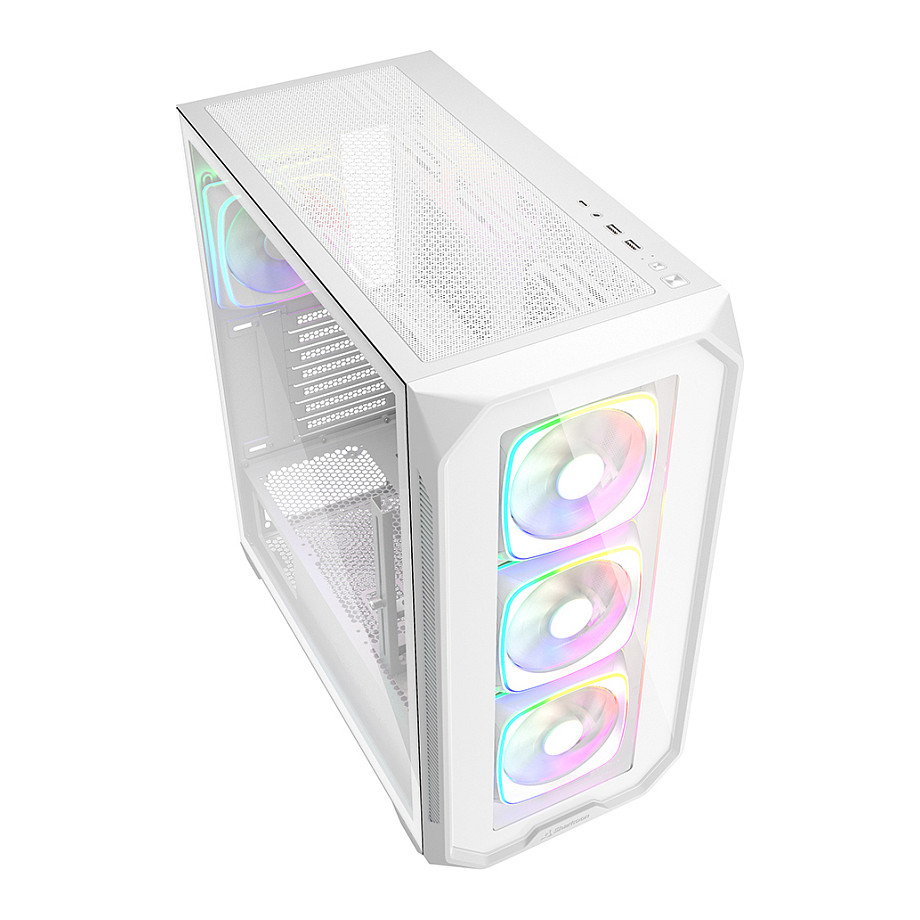 Kasë Sharkoon AK5G RGB ATX 1xGlass - Bardhë - 3