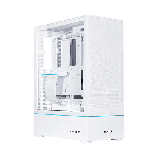 Kasë Lian Li SUP01 / Midi Tower / ATX / 3x 120mm PWM Fan / Tempered Glass - Bardhë  - 1