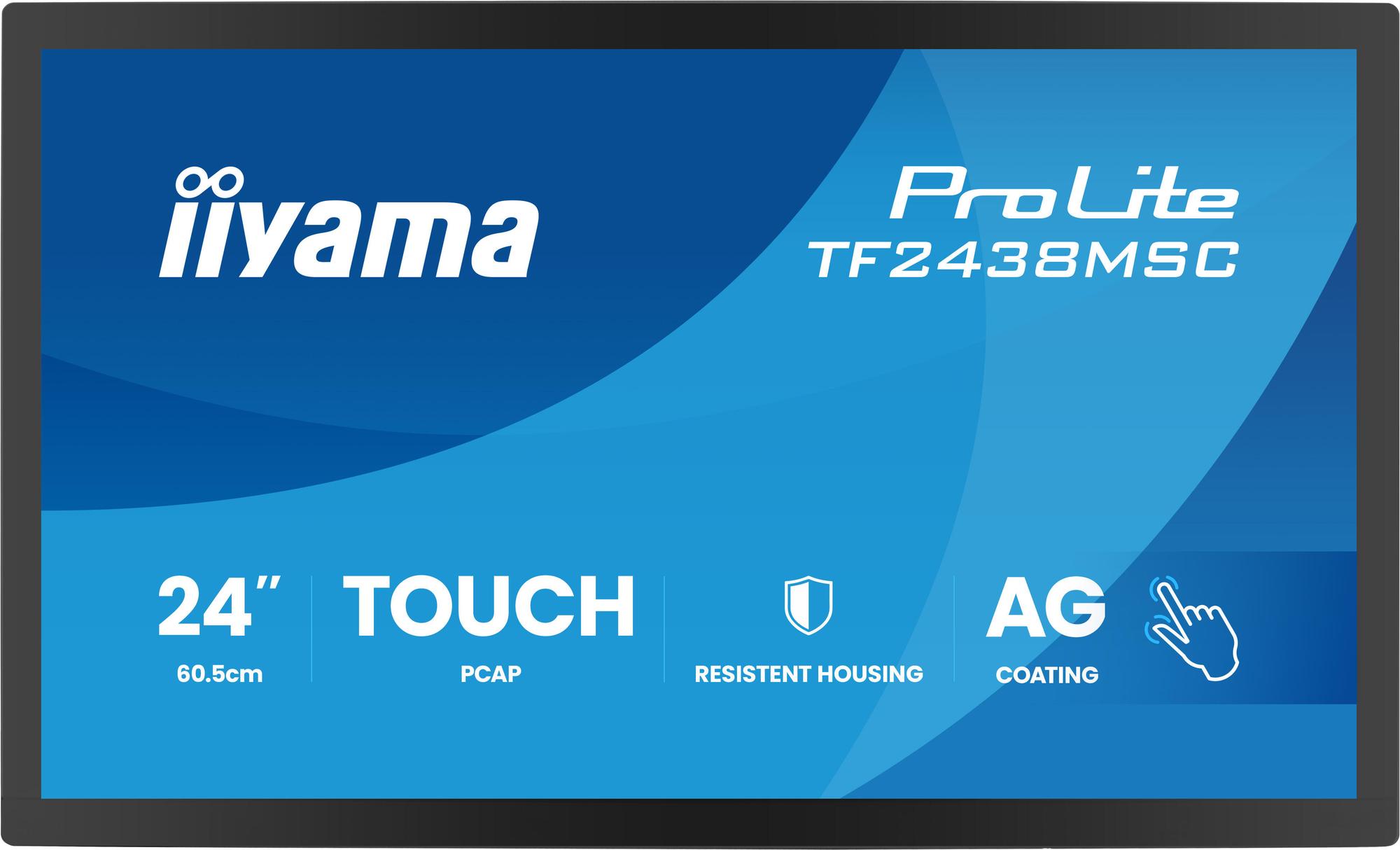 Monitor me Prekje iiyama ProLite TF2438MSC-B2 / 23.8" / Full HD IPS Touch / 120Hz / 5ms / HDMI+DisplayPort - Zezë