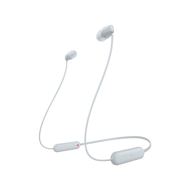 Kufje pa kabllo Sony WI-C100 / Bluetooth 5.0 / In-Ear / 20–20.000 Hz - Bardhë
