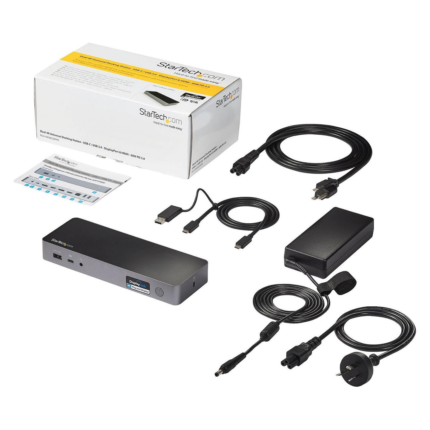 Docking Station StarTech.com DK30C2DPPDUE, 4× HDMI/DisplayPort, USB-C, 3× USB-A, Gigabit Ethernet, PD 60 W – Zezë , Gri - 10