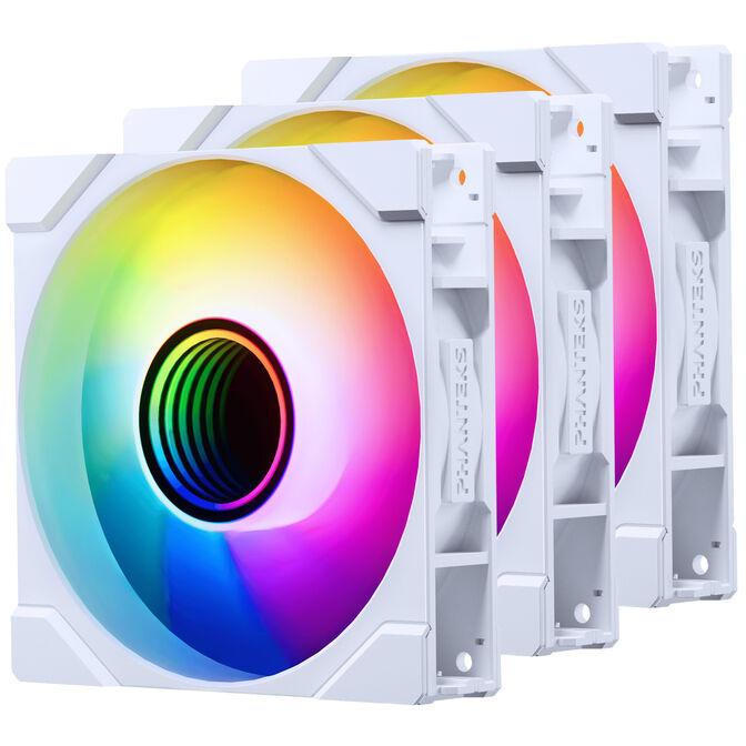 Ftohës për Kasë Phanteks M25G2-120 Reverse / 120mm / 2000 RPM / PWM / D-RGB / 3 Copë – Bardhë - 2