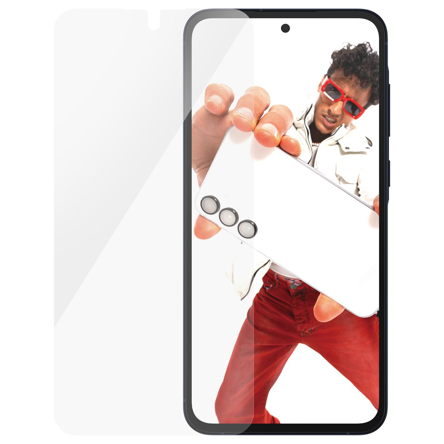 Mbrojtëse për ekran PanzerGlass SAFE. / Samsung Galaxy A55 5G / Xham Tempered Glass Ultra-Wide Fit - Transparente - 1