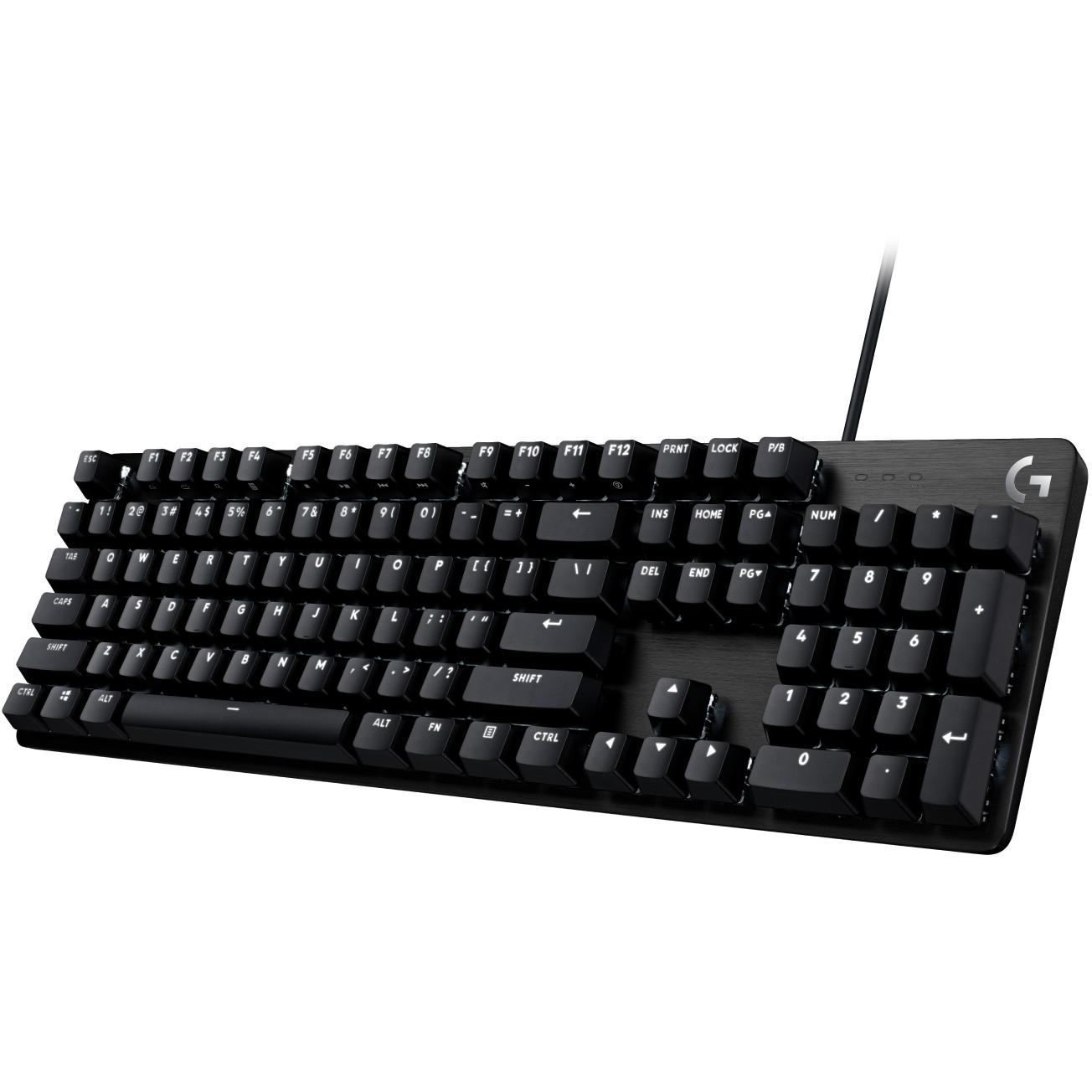 Tastierë Gaming Logitech G413 SE, Wired, AZERTY (FR), Mekanike, Full-Size, USB, Ndriçim LED - Zezë - 1