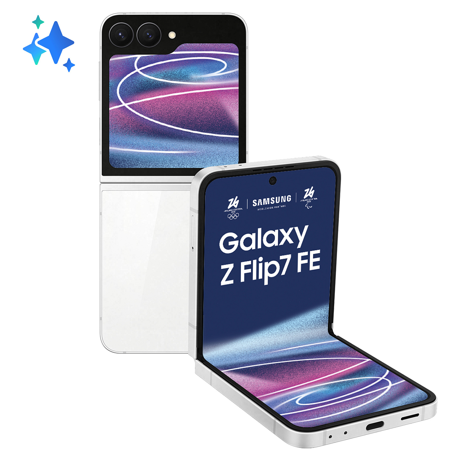 Telefon Android Samsung Galaxy Z Flip7 FE 5G / Exynos 2400 / 8GB / 128GB / 6.7" Dynamic AMOLED 2X / 120Hz / 50MP – Bardhë