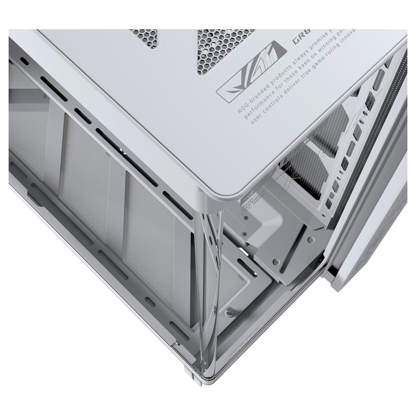 Kasë ASUS ROG CRONOX GR801, Curved Tempered Glass, ARGB - Bardhë - 5