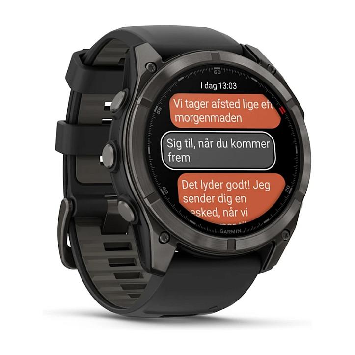 Orë e Mençur Garmin fēnix 8 Pro, 51mm, AMOLED, Sapphire, Titanium, GPS, LTE - Zezë/Hiri - 5