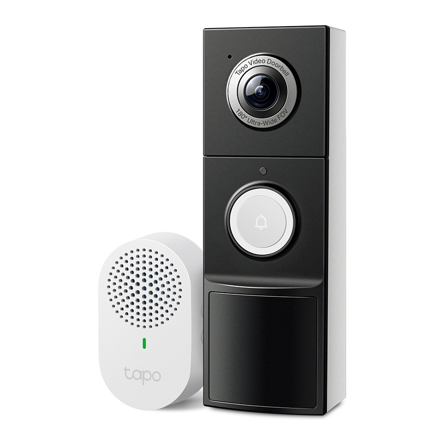 Kamerë Sigurie IP CCTV TP-Link Tapo D235 / Video Doorbell / 5MP / 2560×1920 / Wi-Fi / IP66 - Bardhë/Zezë