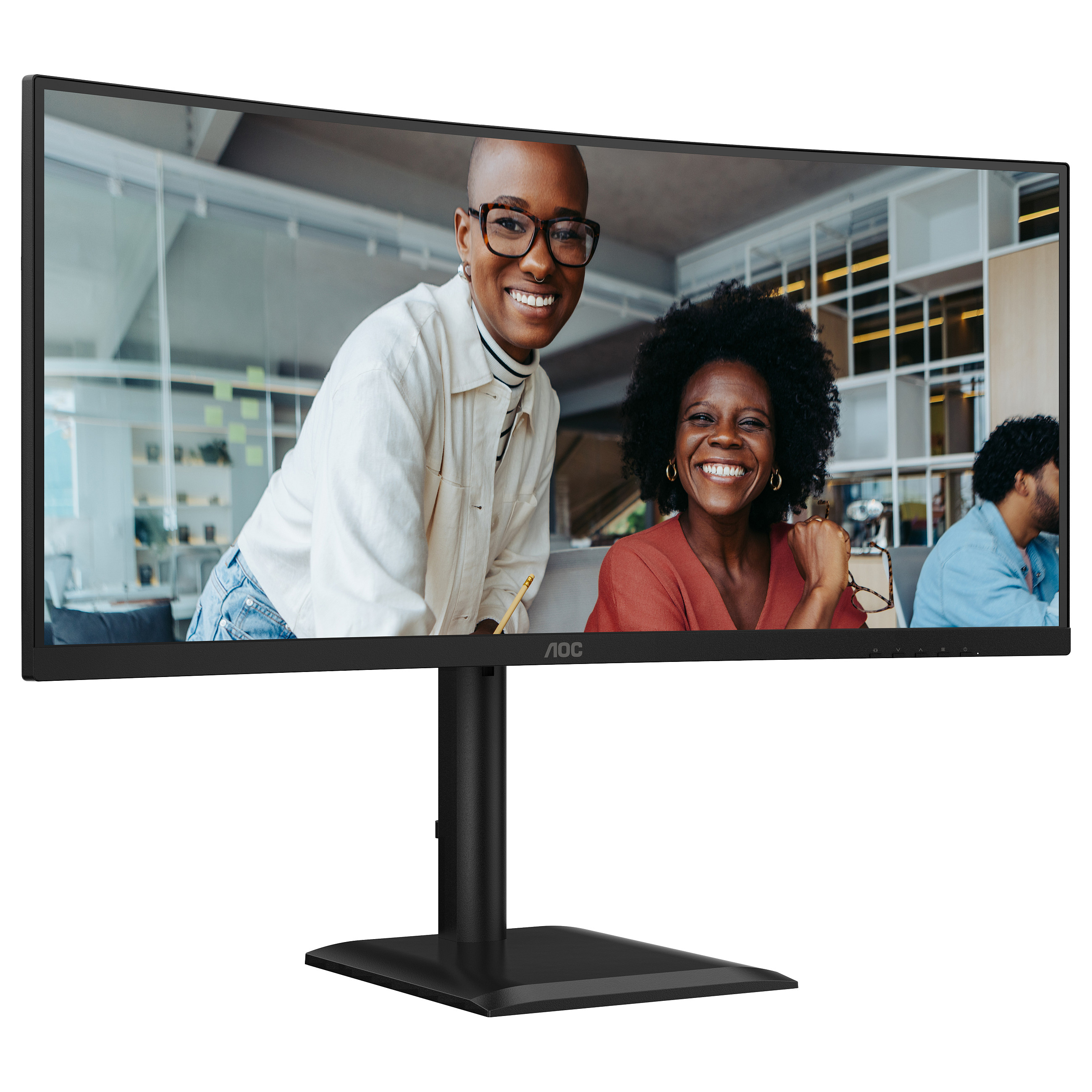 Monitor AOC CU34E4CV / 34" / UltraWide Quad HD VA LCD / 120 Hz / 4ms / USB + USB-C + HDMI + DP / Curved - Zezë - 7