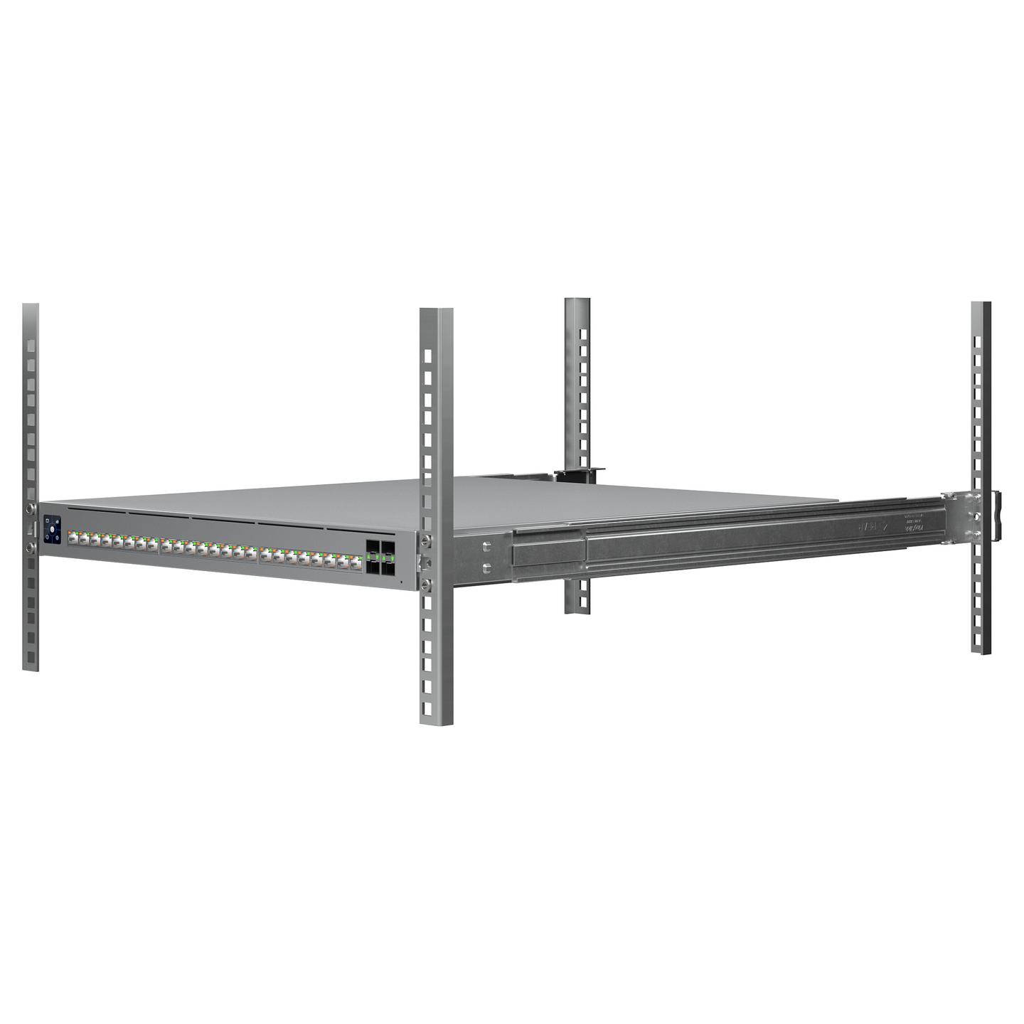 Switch Ubiquiti UniFi ECS-24S-PoE, 8x 2.5G RJ45 PoE+++, 16x 10G RJ45 PoE+++, 4x 25G SFP28, 2x 100G QSFP28, PoE 1050W - Hiri - 8