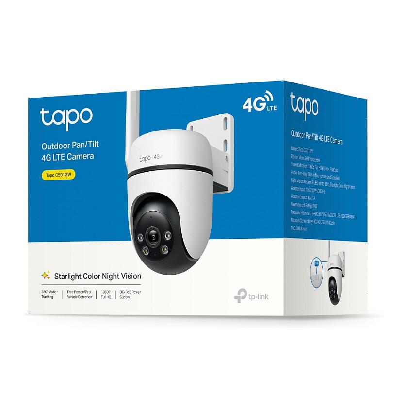 Kamerë Sigurie IP CCTV TP-Link Tapo C501GW, Full HD 1080p, 3.17 mm, 105°, 4G LTE, Pan & Tilt 360°, IR 30 m, Color Night Vision, PoE, IP66 - Bardhë - 14