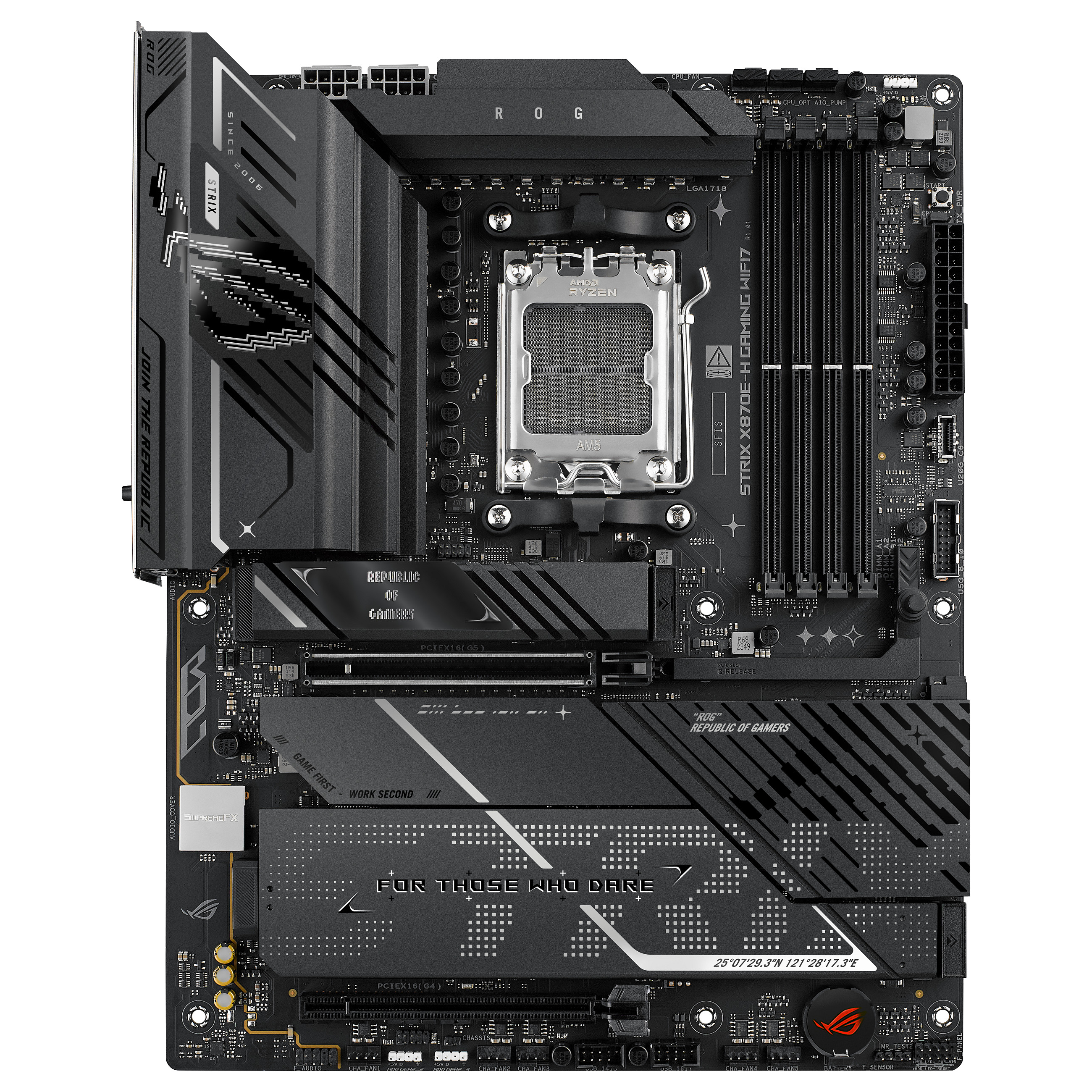 Pllakë Amë AMD AM5 ASUS ROG STRIX X870E-H Gaming WIFI7 / DDR5 / ATX / HDMI - 1