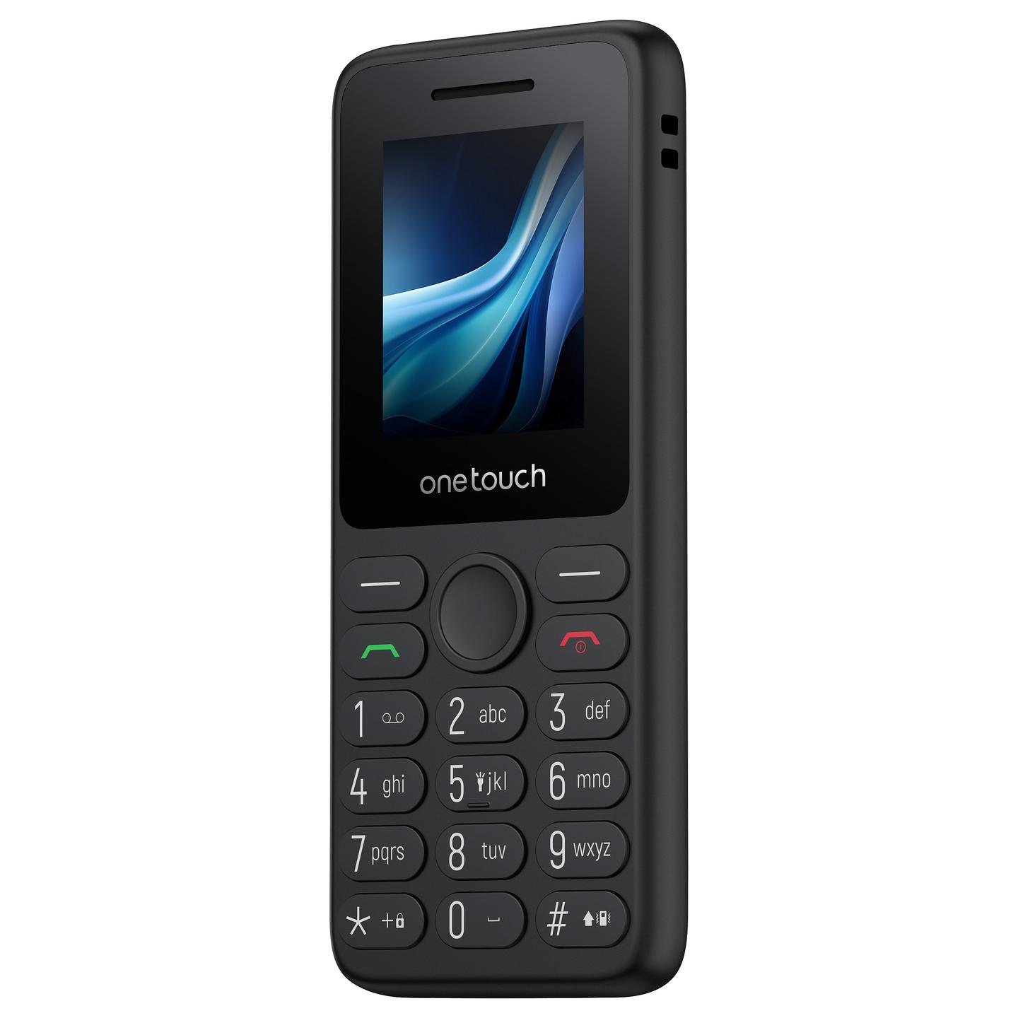 Telefon TCL ONETOUCH 5041 / 1.8" / 4G LTE / Dual SIM / Bluetooth 5.0 / 64 MB RAM / 128 MB / microSD deri 128 GB / USB-C / 1030 mAh - Gri e errët - 5