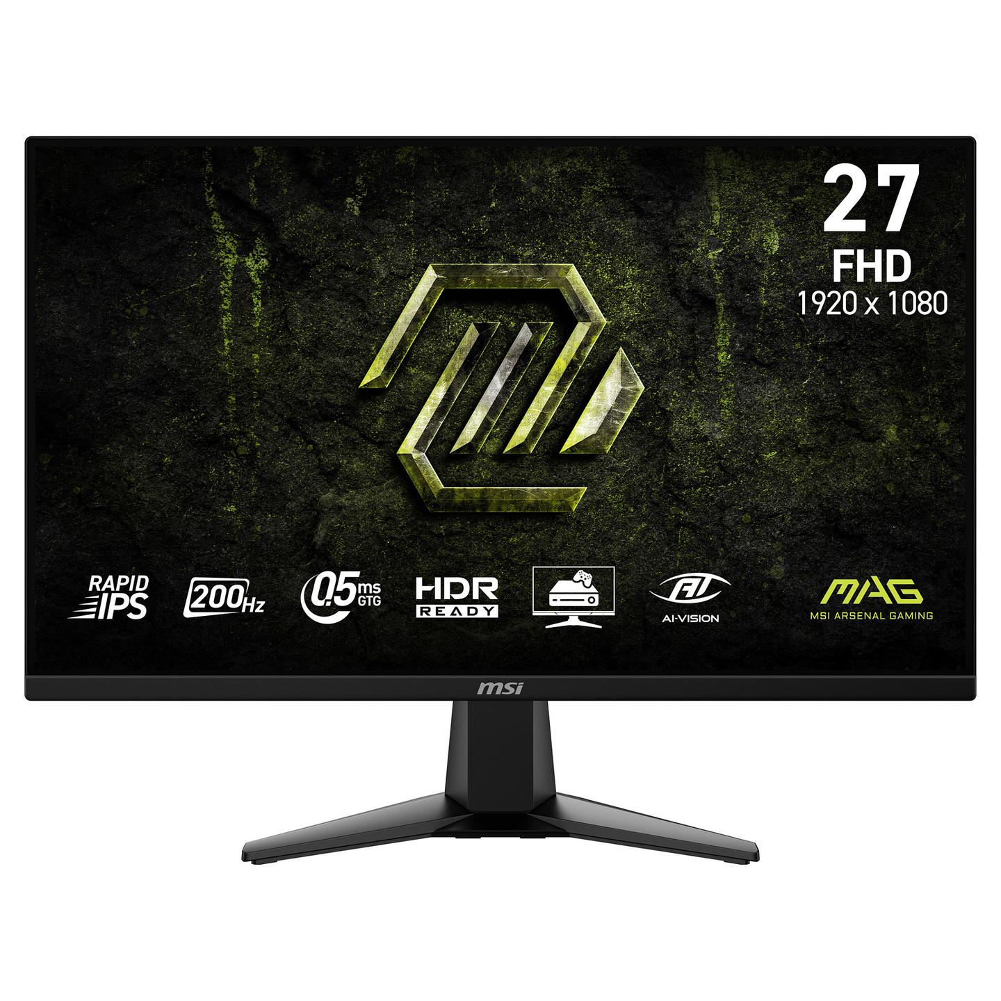 Monitor Gaming MSI MAG 275F E20, 27", Full HD Rapid IPS, 200Hz, 0.5ms, 2xHDMI+DP - Zezë