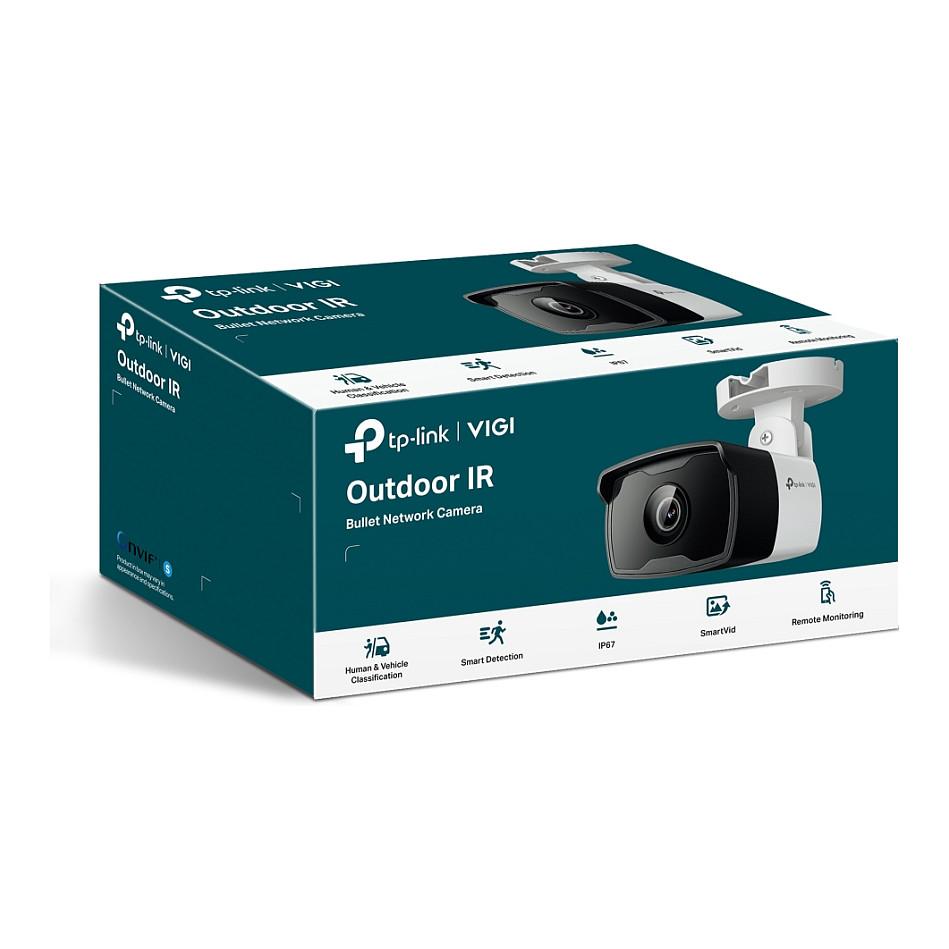 Kamerë Sigurie IP CCTV TP-Link VIGI C340I, 4MP, 4 mm, 75.1°, IR, PoE, IP67 - Zezë/Bardhë - 3