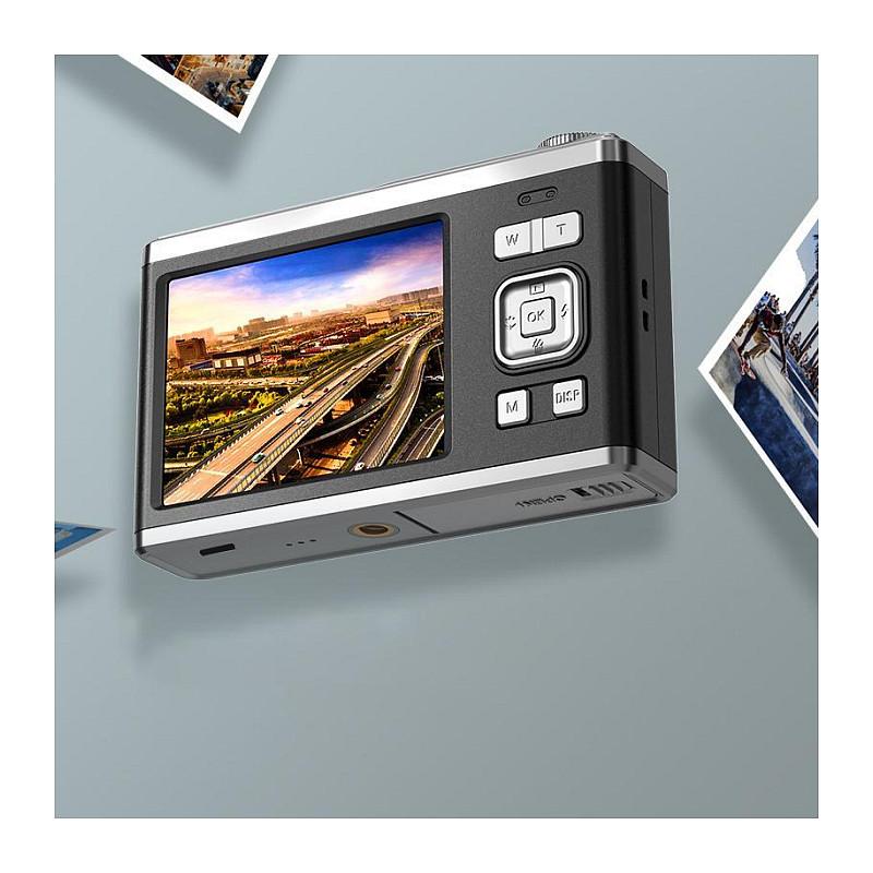 Kamerë digjitale Rollei Compactline 10x / 60MP / 10x Optical Zoom / 4K / Dual Display - Gri/Argjend - 8