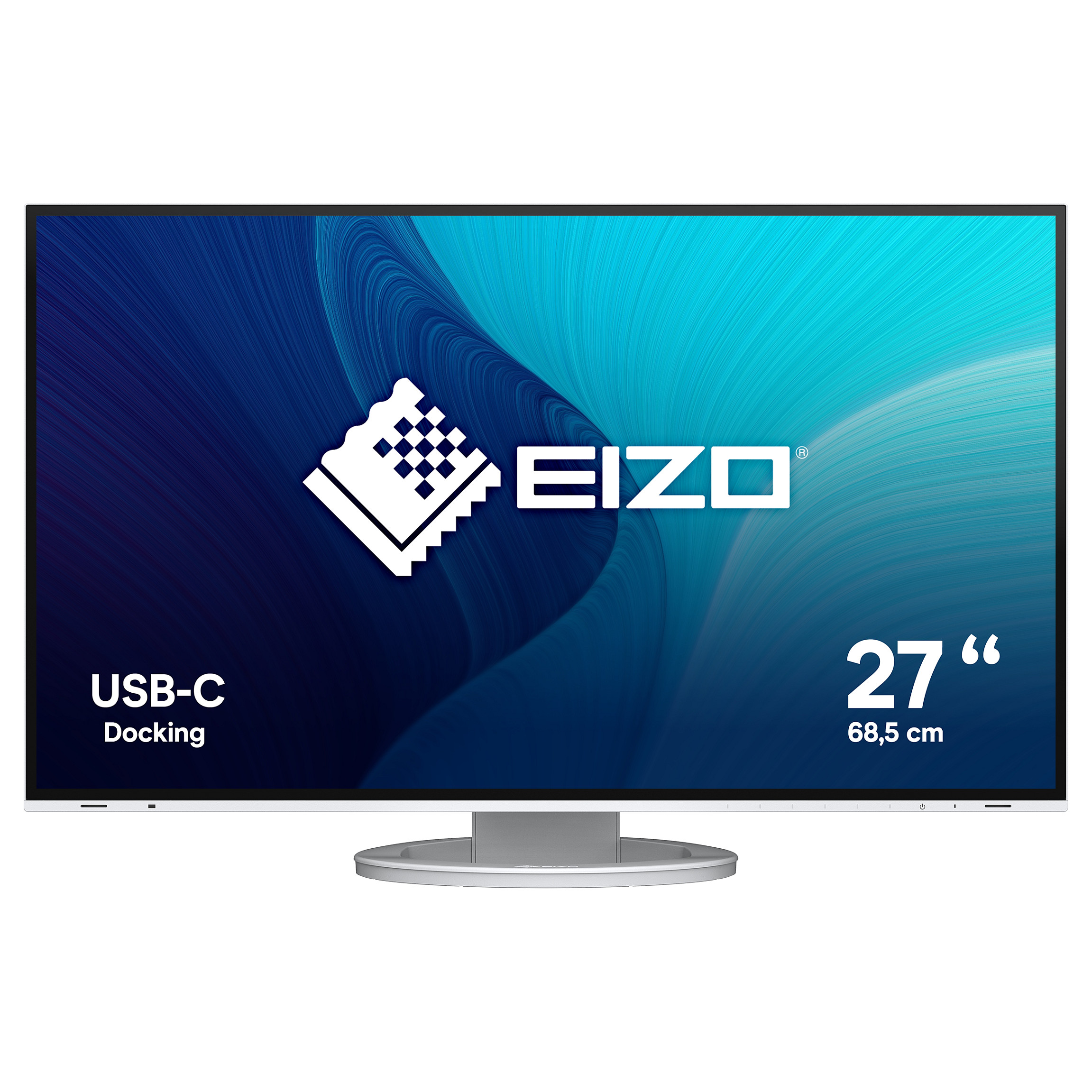 Monitor EIZO FlexScan EV2781-WT / 27" / WQHD IPS / 60Hz / 5ms / HDMI+DisplayPort+USB-C - Bardhë