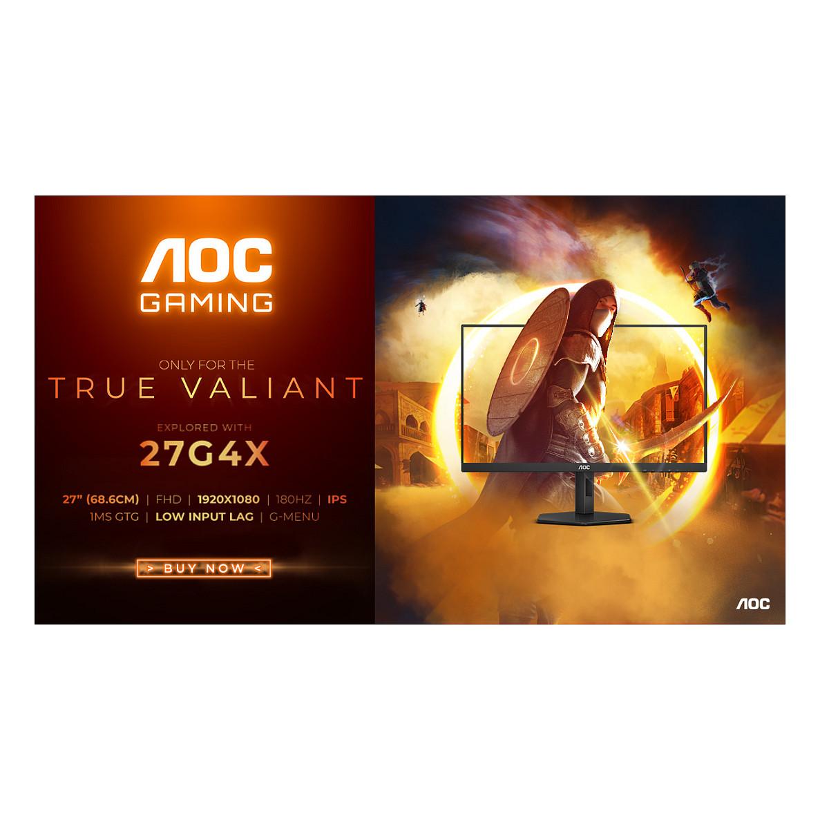 Monitor Gaming AOC 27G4X / 27″ / FHD Fast IPS / 180 Hz / 0.5 ms / DisplayPort + HDMI - Zezë - 16