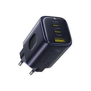 Adapter Baseus PICOGO E01210 / 67W / GaN / 2x USB-C PD / 1x USB-A / 3-Port – Bardhë