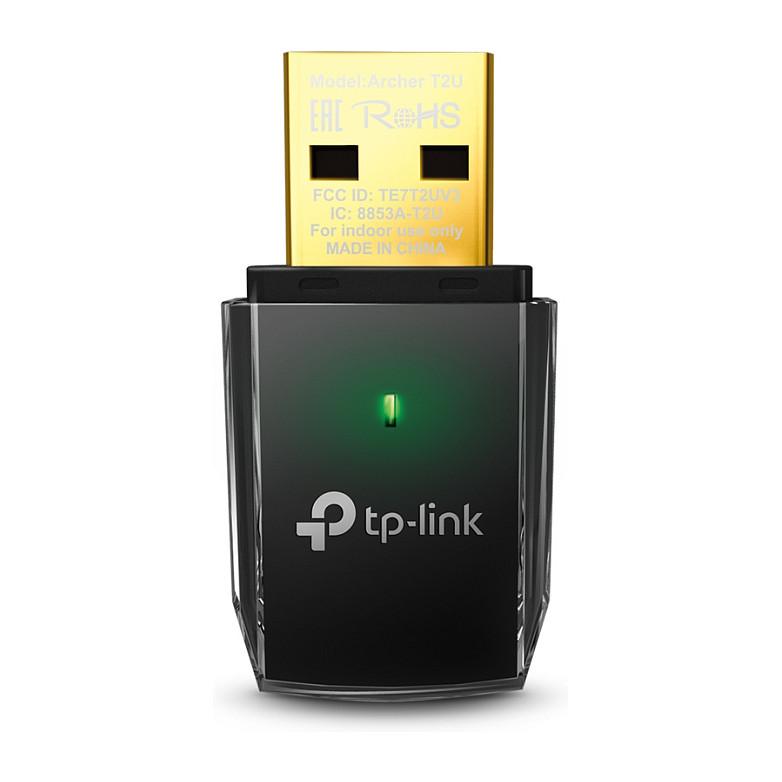 Adapter Rrjeti WLAN USB TP-Link Archer T2U / USB 2.0 / Dual Band 2.4GHz + 5GHz / 600Mbps / Wi-Fi 5 802.11ac - Zezë