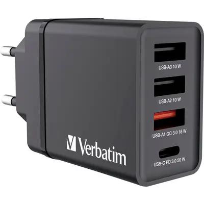 Karikues Verbatim 49700 / 30W / 1x USB-C PD / 3x USB-A / QC 3.0 / EU – Zezë  - 3