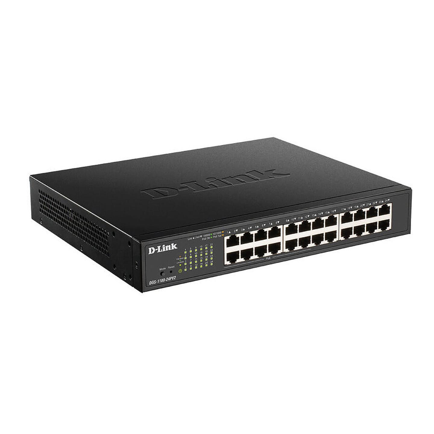 D-Link DGS-1100-24PV2 24-Port Gigabit PoE+ Switch – 12× PoE, 100W, Smart Managed – Zezë