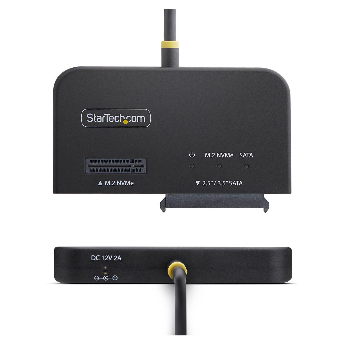 Këllëf për Disqe StarTech.com USB31CSAT3M2E, M.2 NVMe dhe SATA HDD/SSD, USB 3.2 Gen 2, 10 Gbps – Zezë - 2