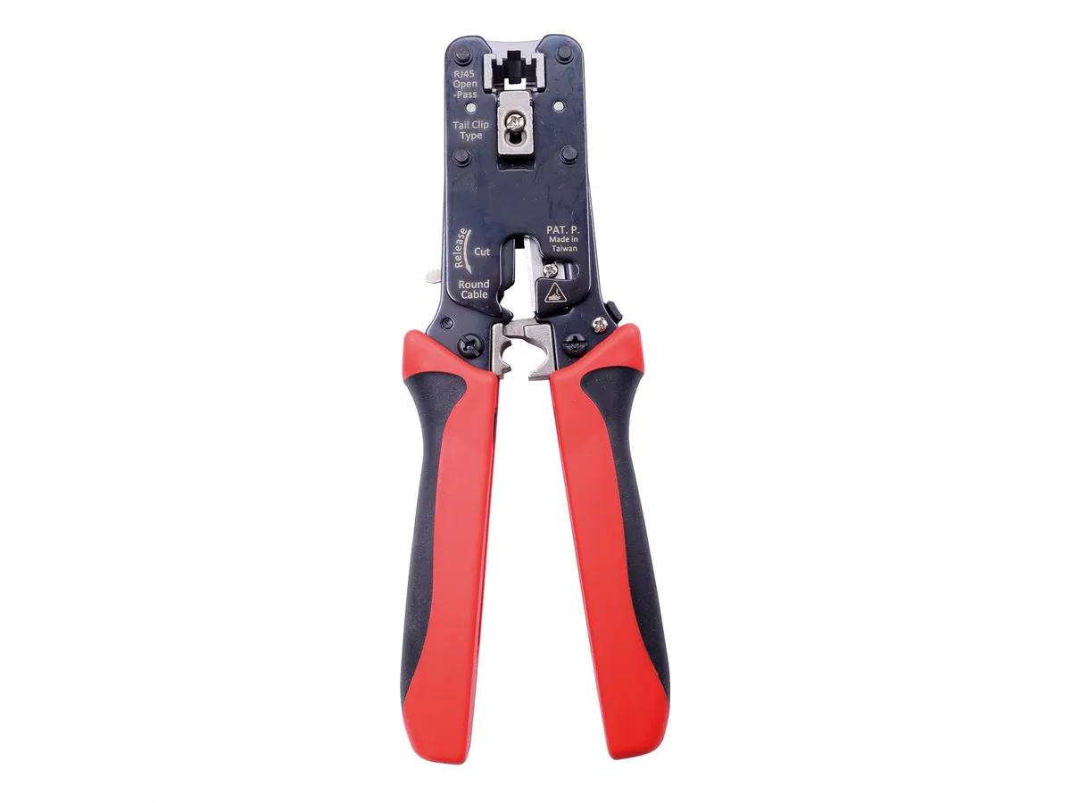 Pincë Krimpuese VALUE për Konektorë RJ45 Easy Pass-Through, 8P8C - Kuqe/Zezë