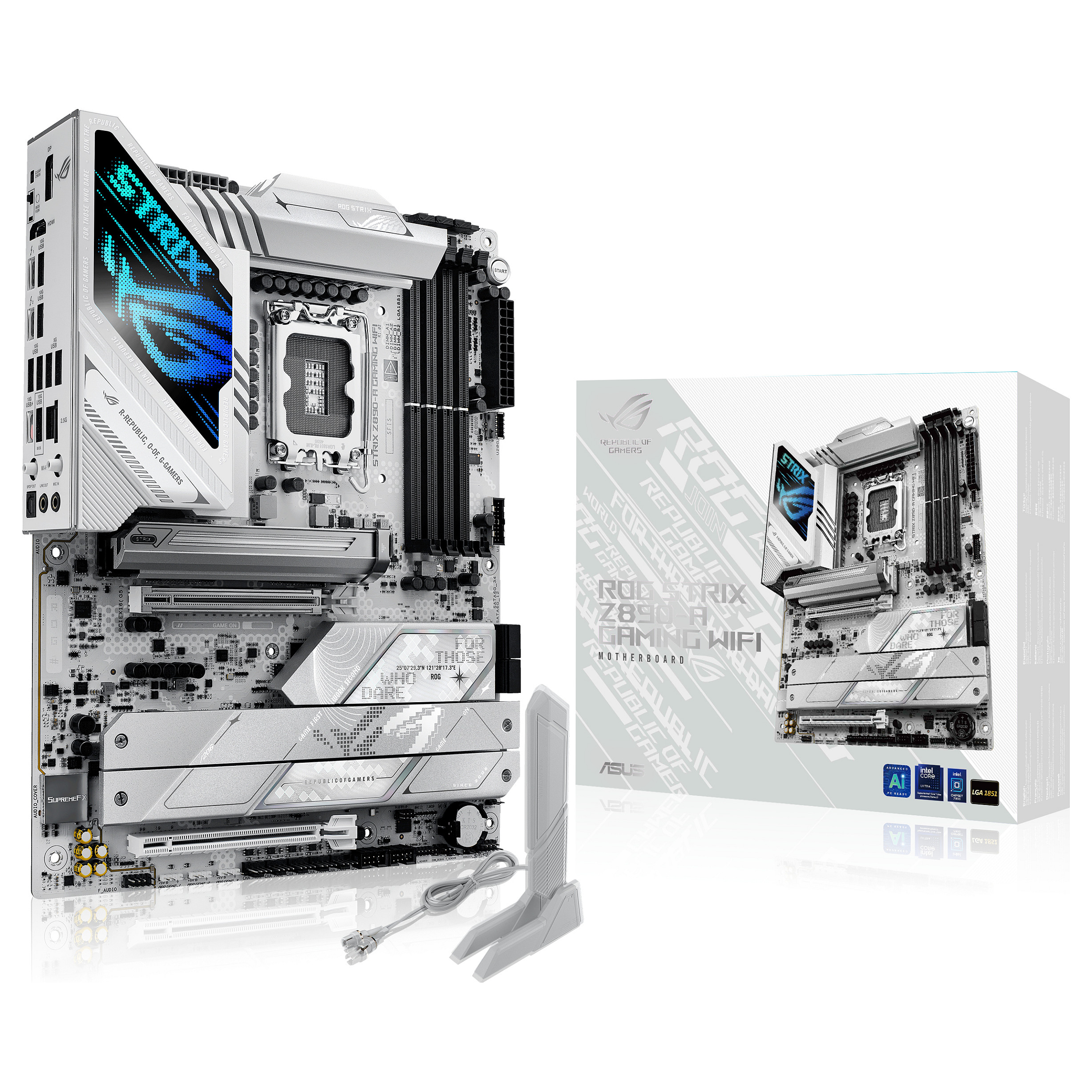 Pllakë Amë MB Intel ASUS ROG STRIX Z890-A GAMING WIFI / LGA 1851 / DDR5 / HDMI+DP - 1