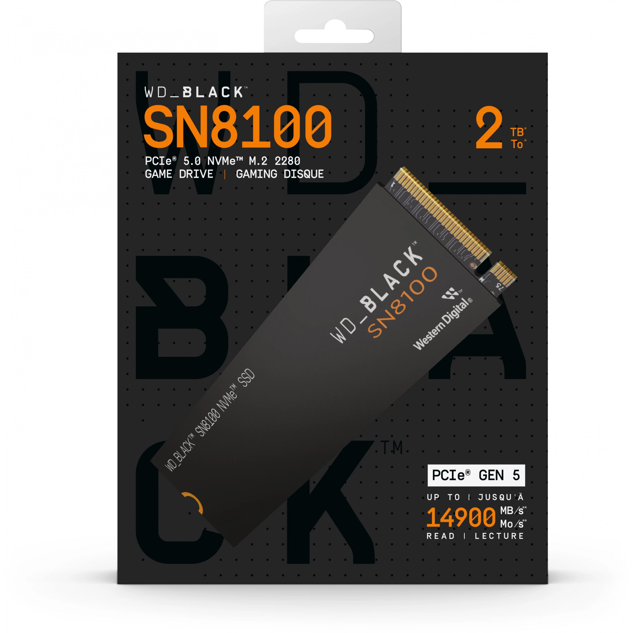 SSD e Brendshme WD Black SN8100 NVMe PCIe Gen5 M.2 2280 / 2TB / M.2 - 5