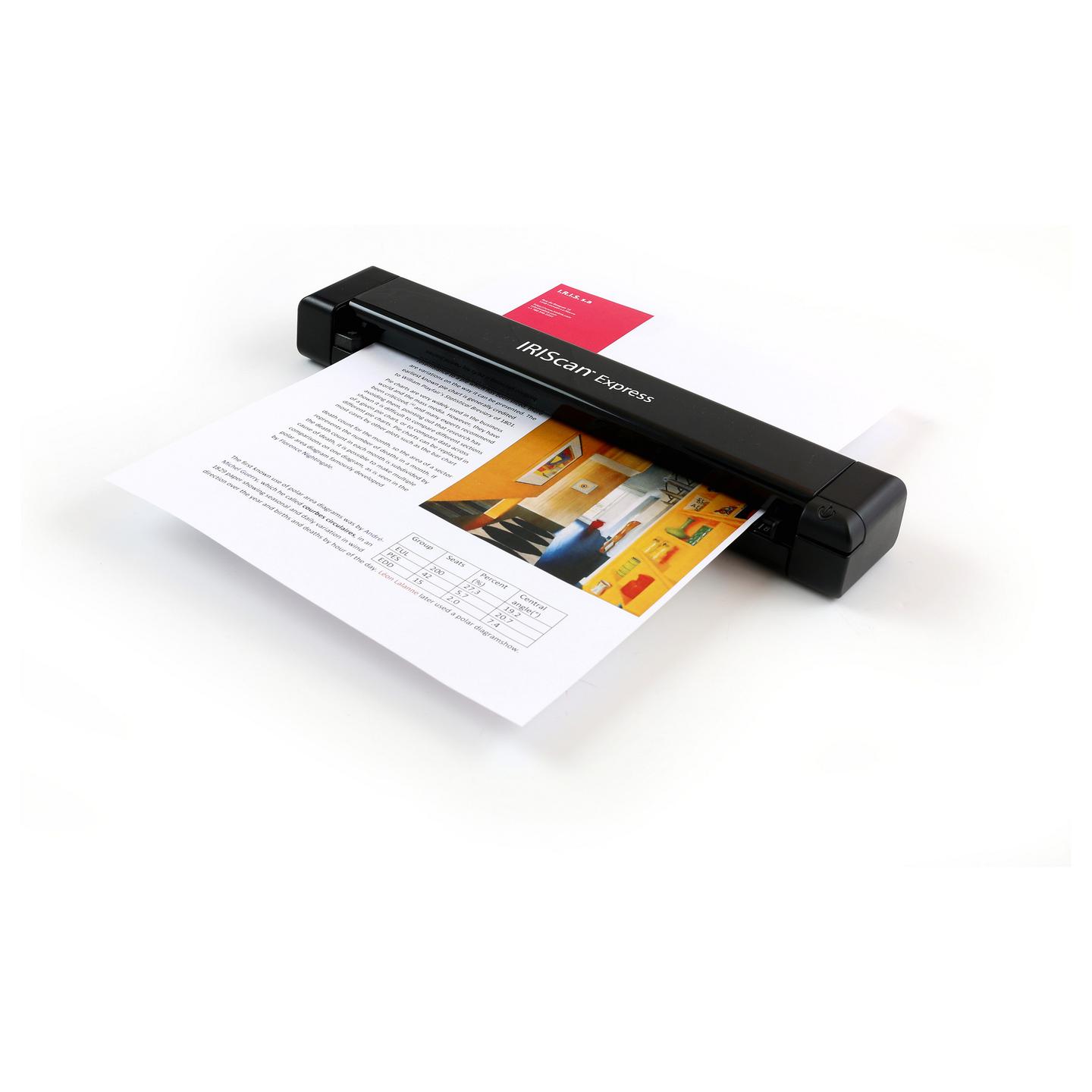 Skaner I.R.I.S. IRIScan Express 4 / Sheet-fed / A4 / 1200 × 1200 DPI / USB - Zezë - 4