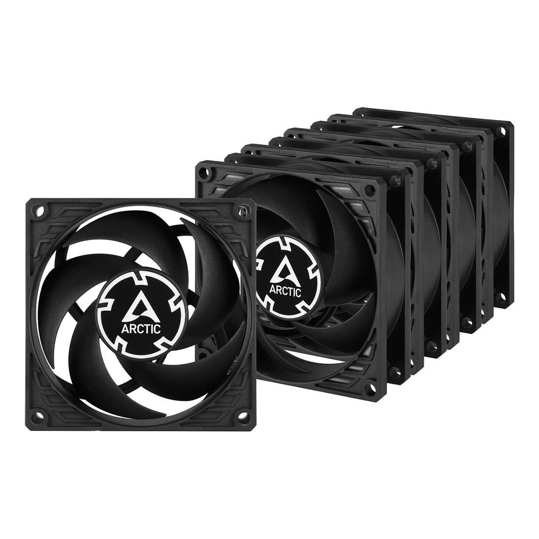 Ftohës për Kasë ARCTIC P8 PWM PST, 80mm, 5x ventilatorë, PWM, PST - Zezë