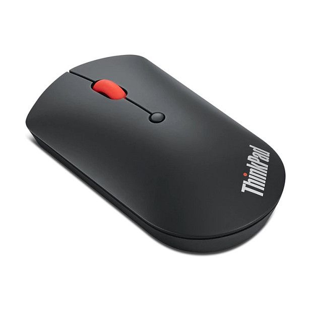 Maus Lenovo ThinkPad Bluetooth Silent – Wireless Bluetooth 5.0, 2400 DPI, 3 Butona, Sensor Optik, Ambidextrous, e zezë - 2