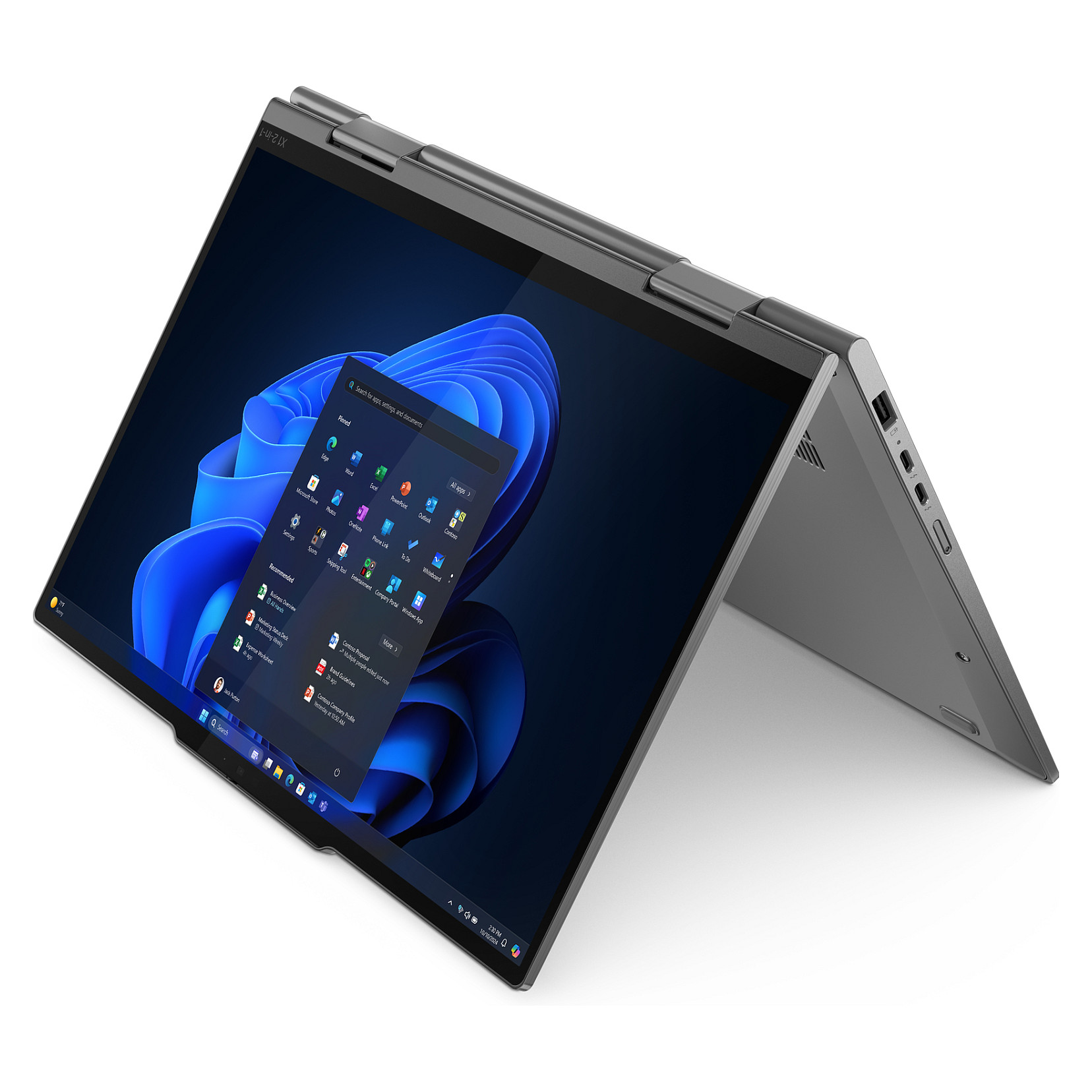 Laptop për punë Lenovo X1 2in1 G10 / Ultra7- 258V / 32GB LPDDR5 / 1TB / 14" WUXGA IPS Touch / Intel Arc Graphics 140V / DE  - Gri - 11