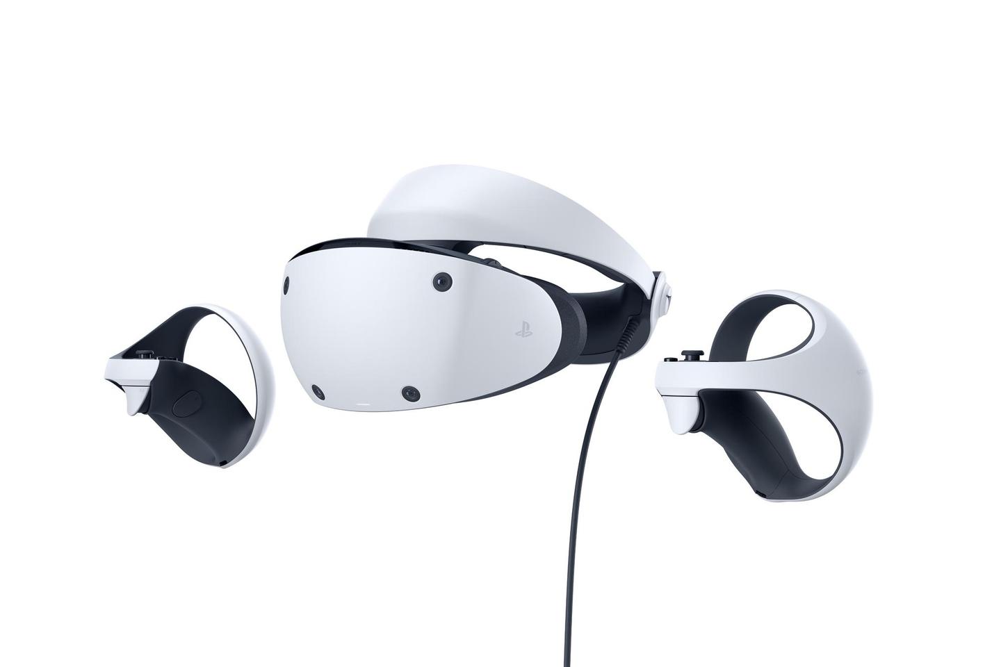 Syze Virtuale Sony PlayStation VR2 / OLED / 2000 × 2040 për sy / 120Hz / 110° / PS5 – Zezë/Bardhë
