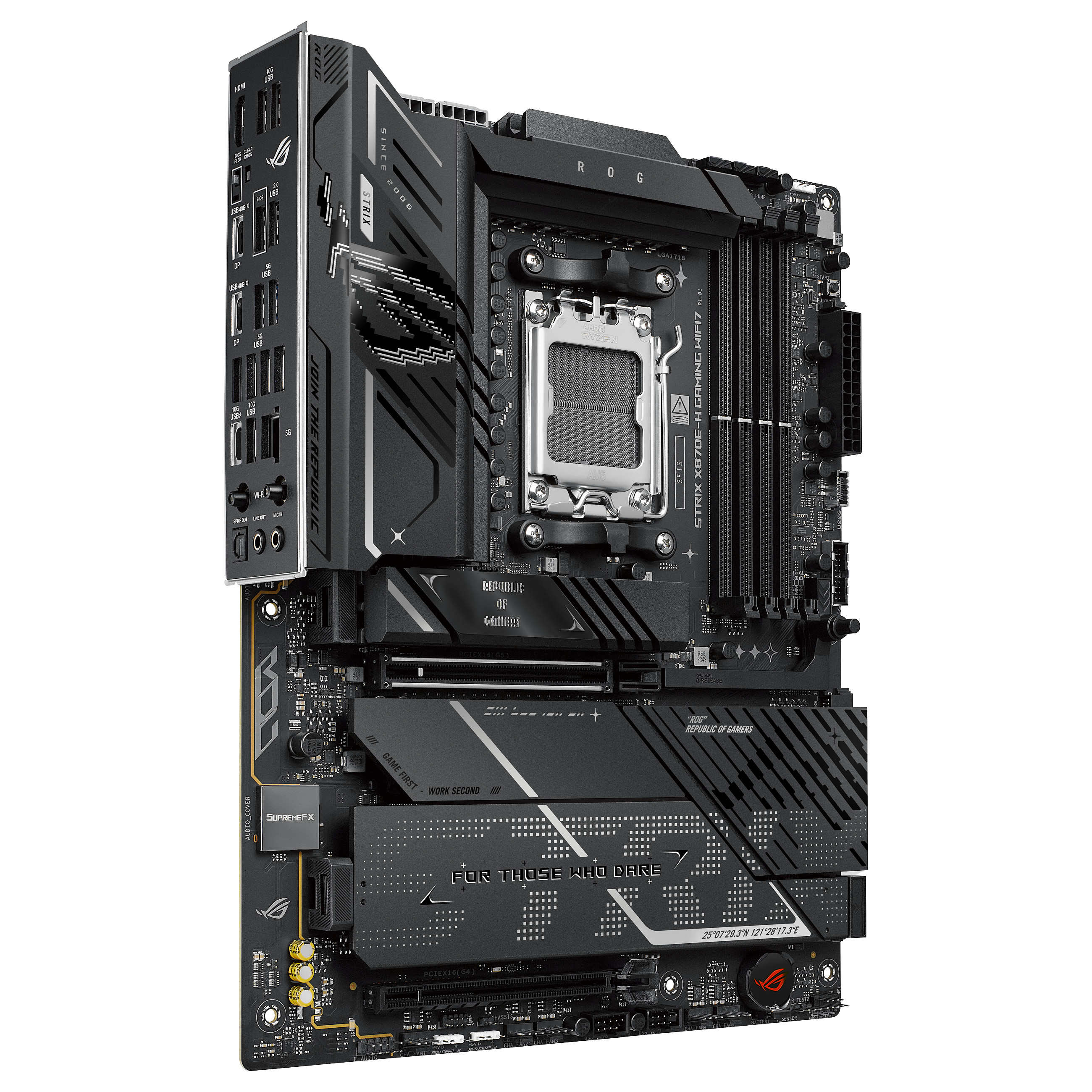 Pllakë Amë AMD AM5 ASUS ROG STRIX X870E-H Gaming WIFI7 / DDR5 / ATX / HDMI - 2
