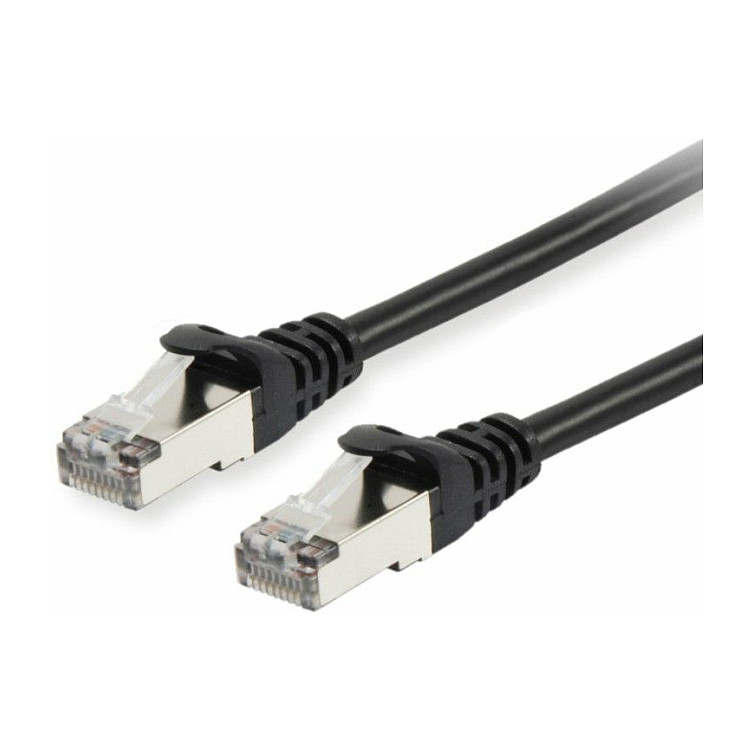 Kabllo për rrjet Equip Patch Cable / Cat6 / S/FTP / 2xRJ45 / 0.15m / LSZH – Zezë - 1