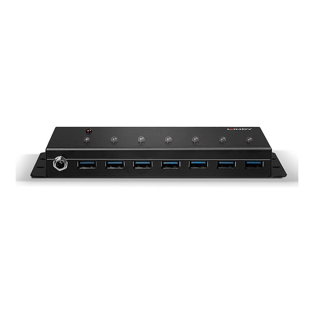 Hub USB Lindy 43128, USB 3.0, 7 Porta, 5 Gbit/s - Zezë - 3