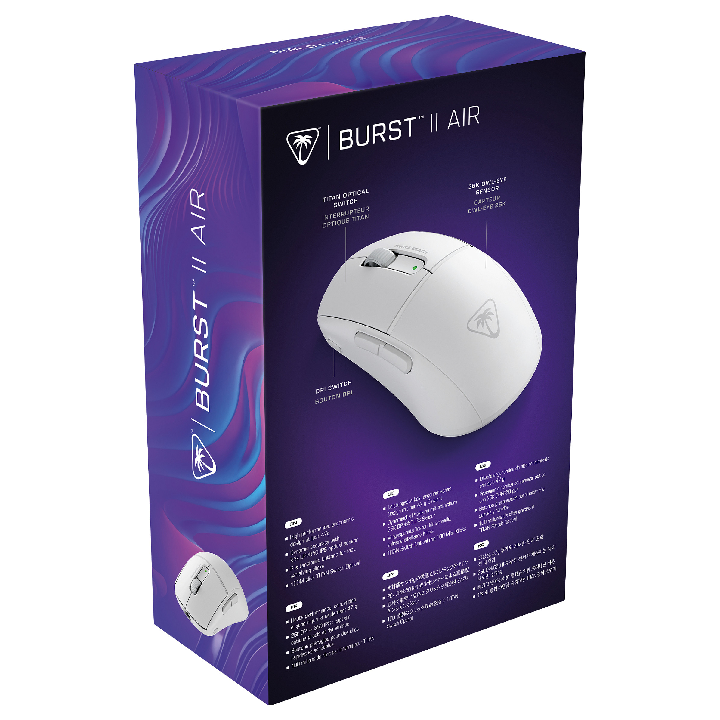 Maus Gaming Turtle Beach Burst II Air – Bardhë - 10