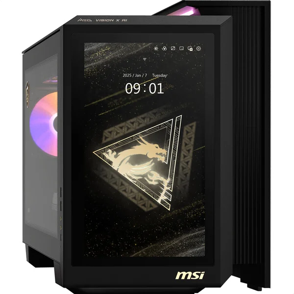 Kompjuter Gaming MSI MEG Vision X AI 2NVR7-236AT / Ultra 7 265K / 64GB DDR5 / 2TB / RTX 5070 Ti 16GB - Zezë - 4