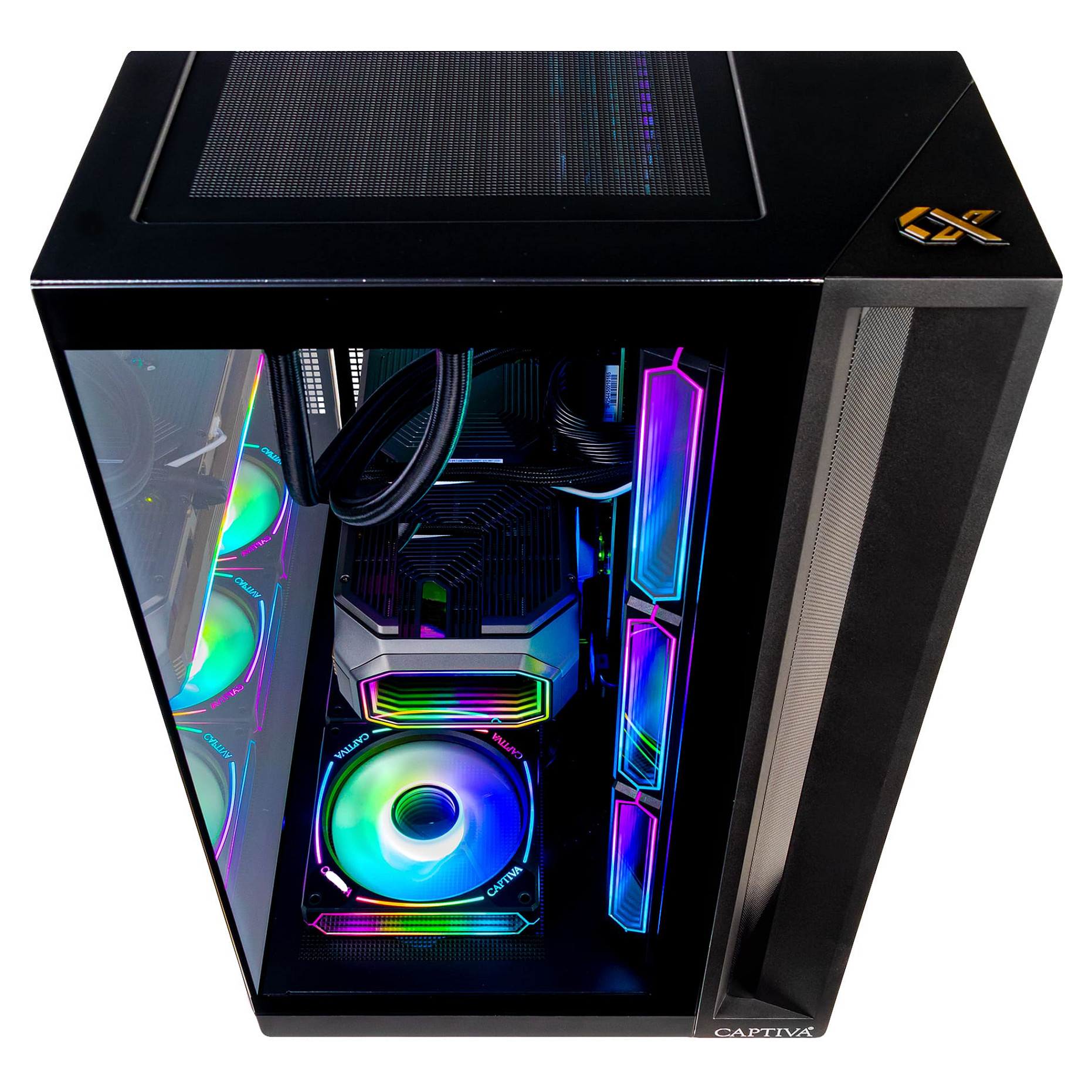 Kompjuter Gaming Captiva Highend Gaming I90-064 / Intel Core i9-14900KF / 64GB DDR5 / 2TB / RTX 5070 12GB - Zezë - 2