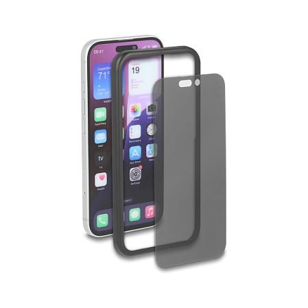 Mbrojtëse Ekrani Delock 81646 / iPhone 17 Pro / 2.5D Tempered Glass / Anti Spy 4-Way / 9H / 0.33mm / Installation Tool - Zezë - 2