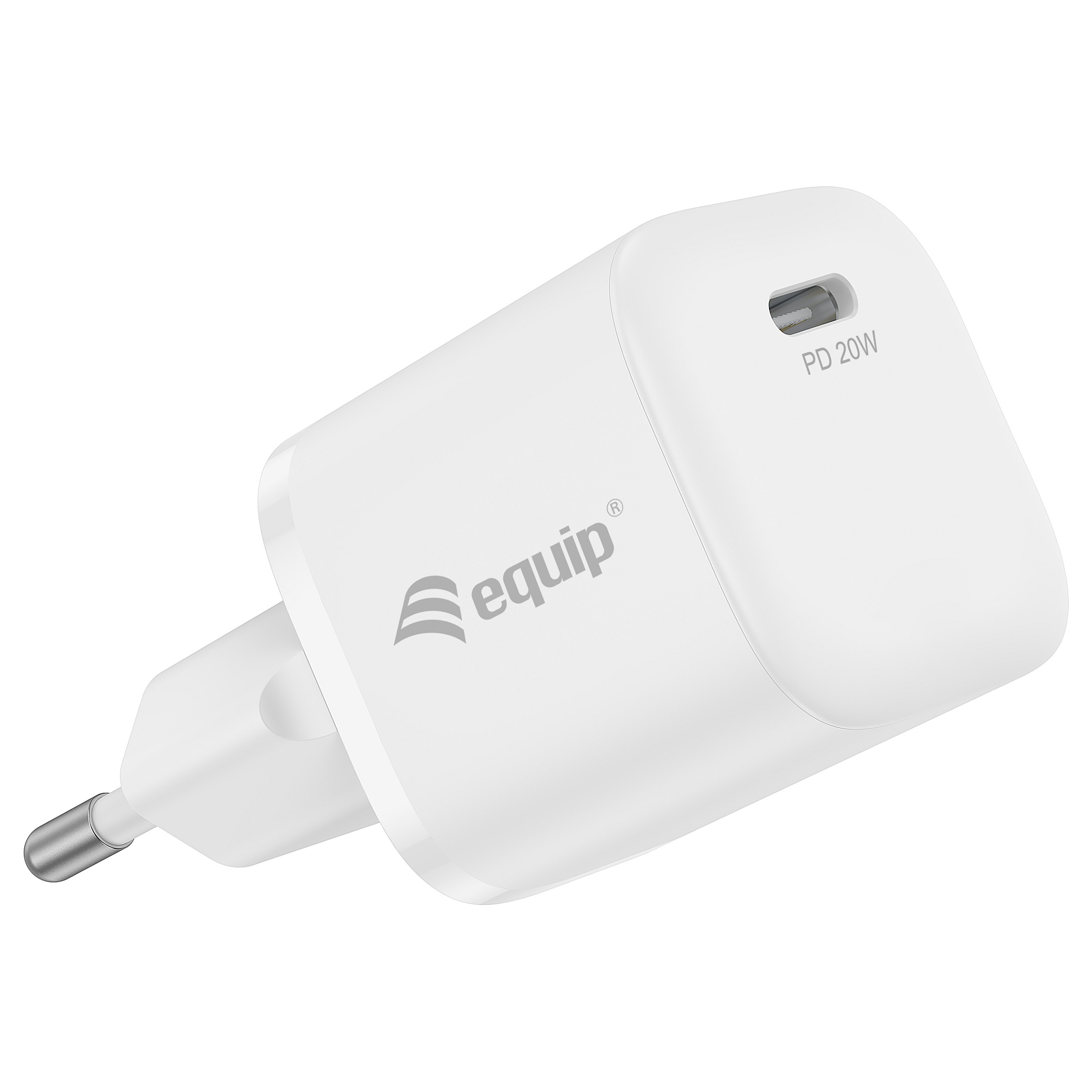 Karikues Equip 245520 / USB-C / 20W / Power Delivery 3.0 – Bardhë