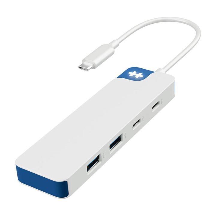 Hub Targus HyperDrive Flex HD5201BUGL / 4x USB-C / 5Gbps – Blu/Bardhë