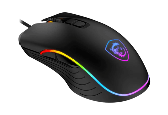 Maus Gaming MSI FORGE GM300, me kabllo, Sensor Optik, Ndriçim RGB, Dizajn Ergonomik – Zezë