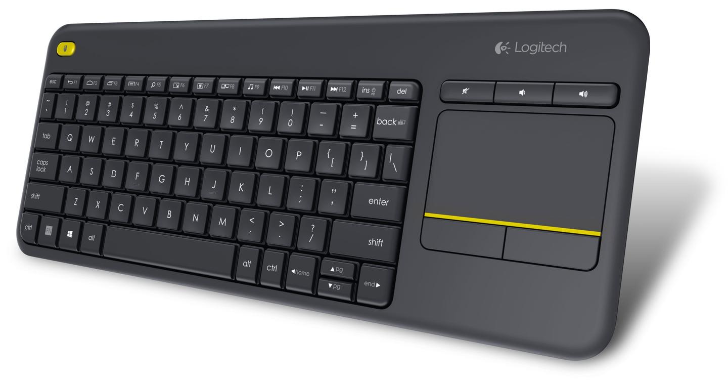 Tastierë pa kabllo Logitech K400 Plus / 2.4 GHz Unifying / Touchpad / QWERTY / US International - Zezë - 3