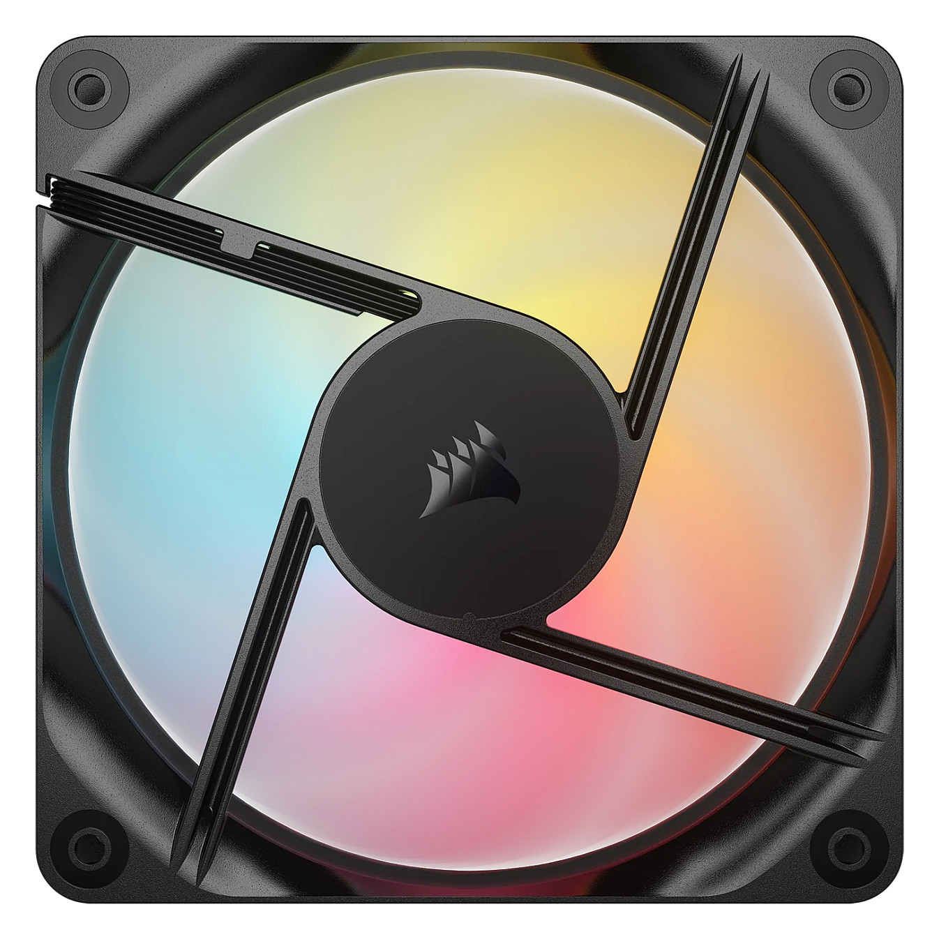 Ftohës për Kasë Corsair RS120-R ARGB / 120mm / 420-2100 RPM / ARGB / PWM / 3-Pack – Zezë - 2